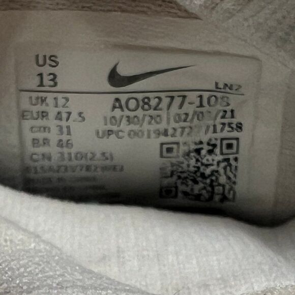 Nike Vapor Edge Pro 360 Football Cleats Men's Size 13 White Athletic Speed Shoes - Picture 13 of 13